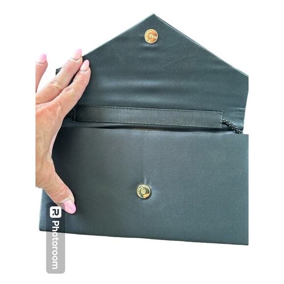 Black Crossbody Purse Semi Formal with Tassel Prom - Picture 4 of 5